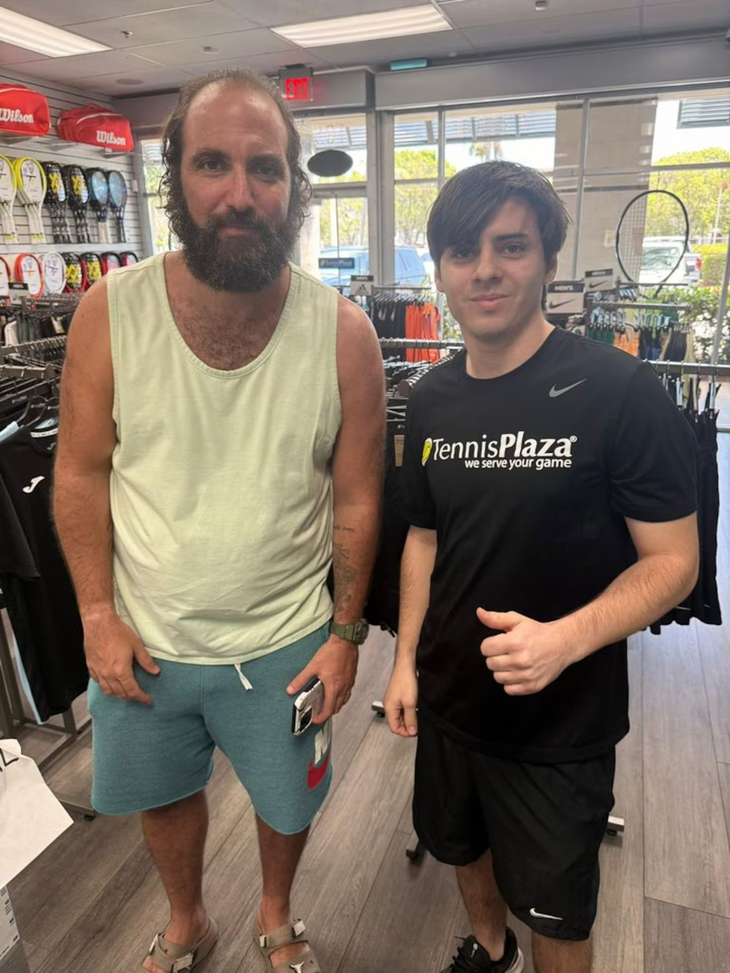 La foto de Gonzalo Higuaín que se volvió viral en las redes sociales.