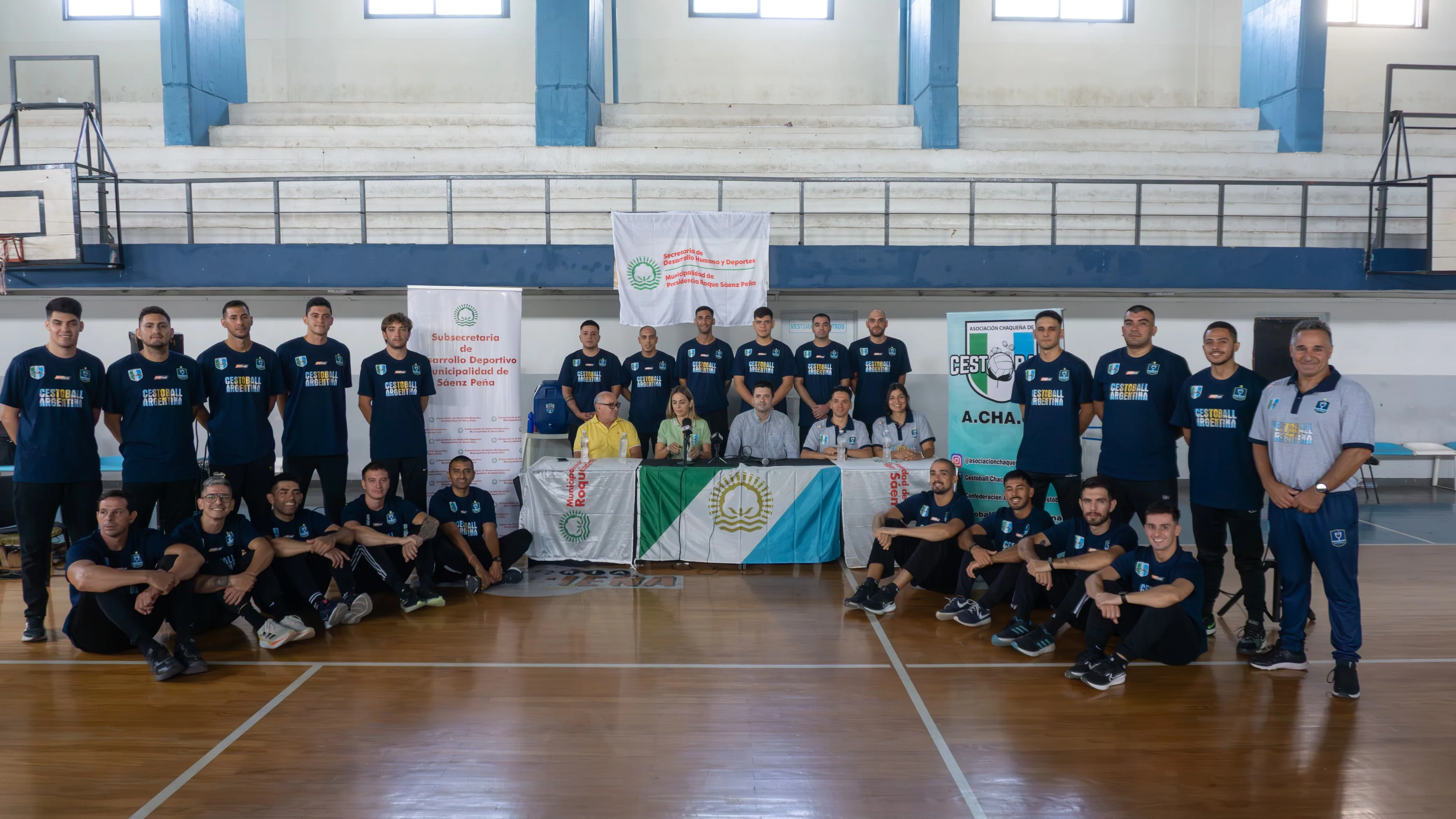 El Intendente Bruno Cipolini recibió a la selección de Cestoball Campeón del Mundo