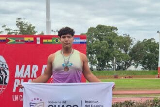 Joven de 15 años logra medalla de bronce para el Chaco en atletismo