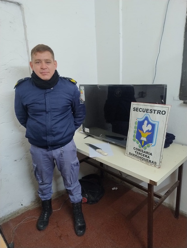 RESISTENCIA: Un Joven Fue Aprehendido Tras Ingresar A Una Vivienda E Intentar Llevarse Un Televisor