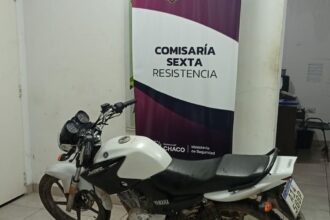 RESISTENCIA: Recuperaron Una Motocicleta Que Se Encontraba Abandonada
