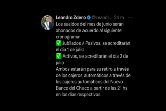 Cronograma De Pagos De Sueldos De Junio Para La Administración Pública Provincial*