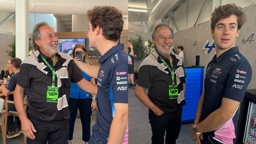 El encuentro de Franco Colapinto y Guillermo Francella en Canadá