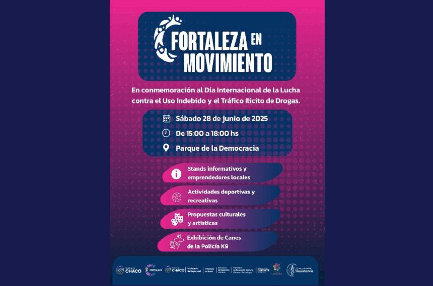 Fortaleza En Movimiento: Jornada Por El Día Internacional De La Lucha Contra Las Drogas