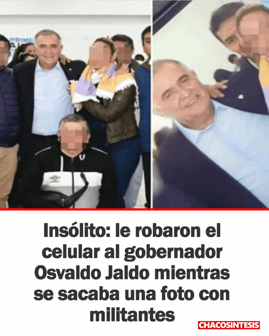 El gobernador de Tucumán fue víctima de un robo en medio de un acto público