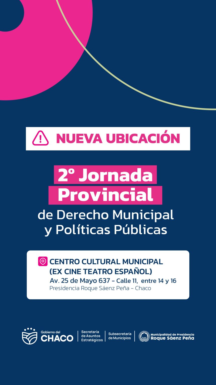 Este viernes será la 2° Jornada de Derecho Municipal y Políticas Públicas en el Centro Cultural