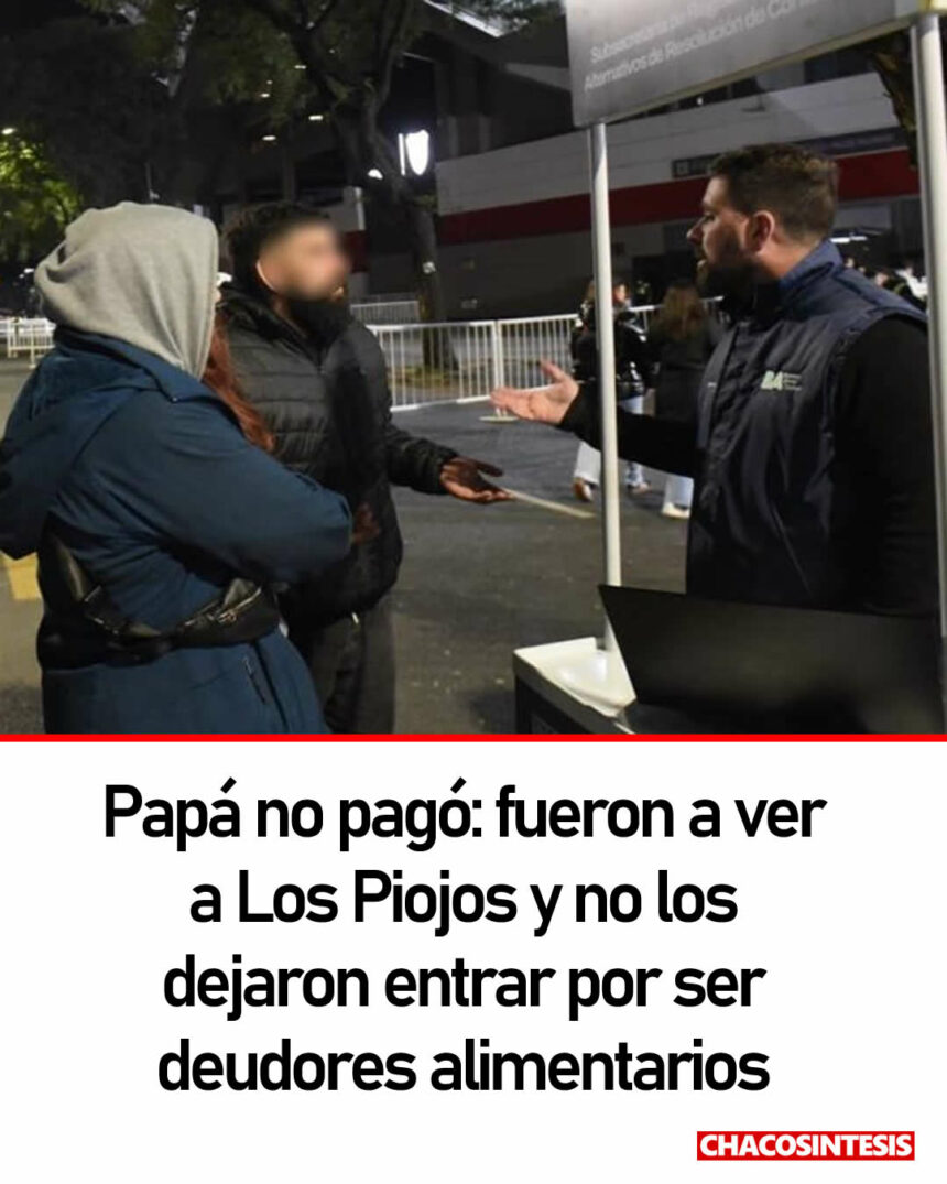Papá no pagó: fueron a ver a Los Piojos desde Neuquén y no los dejaron entrar por ser deudores alimentarios