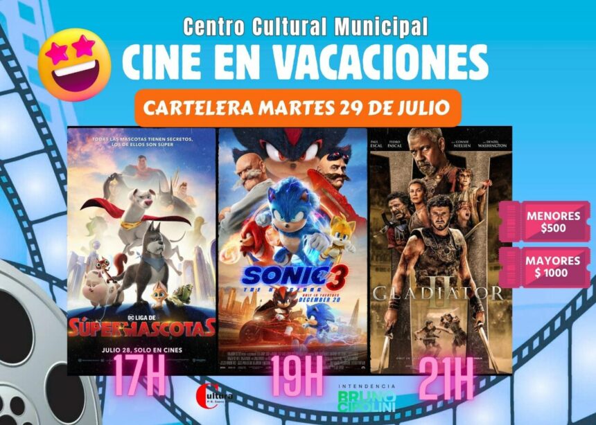 Sáenz Peña: Última semana del ciclo de «cine en vacaciones de invierno»