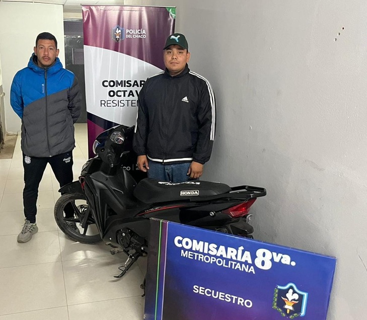 RESISTENCIA: Robaron La Moto De Un Policía Y La Recuperaron A La Hora De La Denuncia
