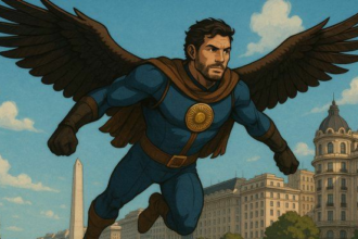 Así sería el superhéroe argentino según la Inteligencia Artificial: alas y poderes místicos