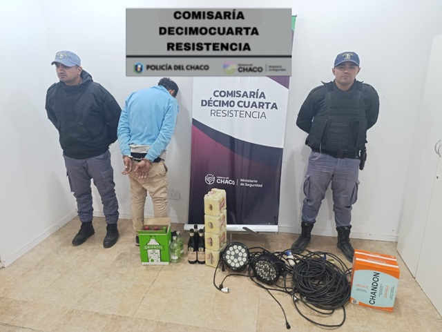 RESISTENCIA: Fue Atrapado Mientras Intentaba Llevarse Objetos Del Centro De Empleados De Comercio