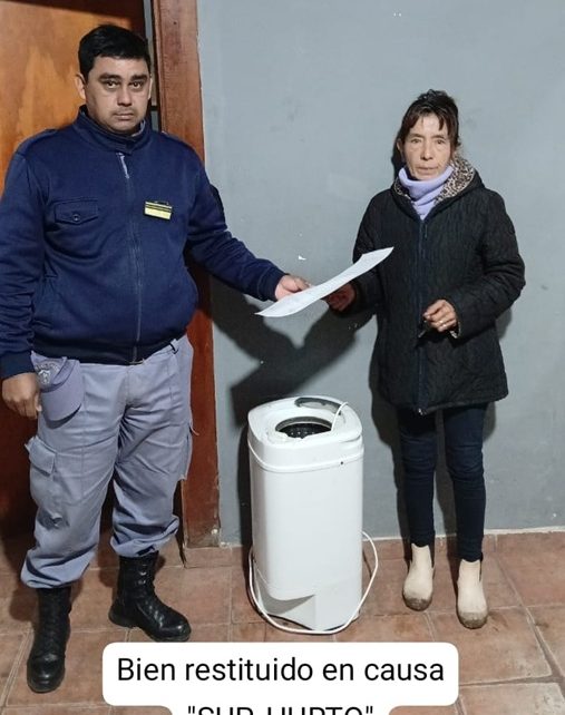 LA LEONESA: Restituyen Un Secarropa Y Detienen Al Presunto Autor