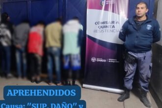 RESISTENCIA:  Cinco Personas Detenidas Por Disparos E Intento De Incendio En La Rubita