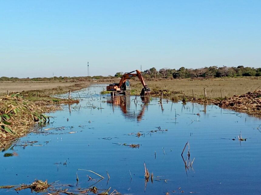 Zona Rural De Plaza: El Gobierno Provincial Avanza Con Obras De Drenaje En El Centro Chaqueño