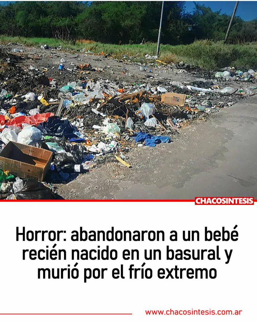Horror: abandonaron a un bebé recién nacido en un basural y murió por el frío extremo
