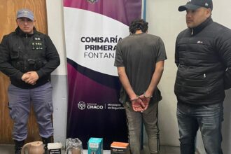 FONTANA: Detienen A Un Sujeto Con Artículos De Bazar Robados De Una Verdulería