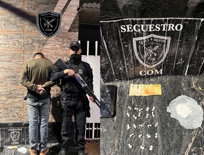FONTANA: Demoraron A Un Hombre Con 36 Gramos De Cocaína