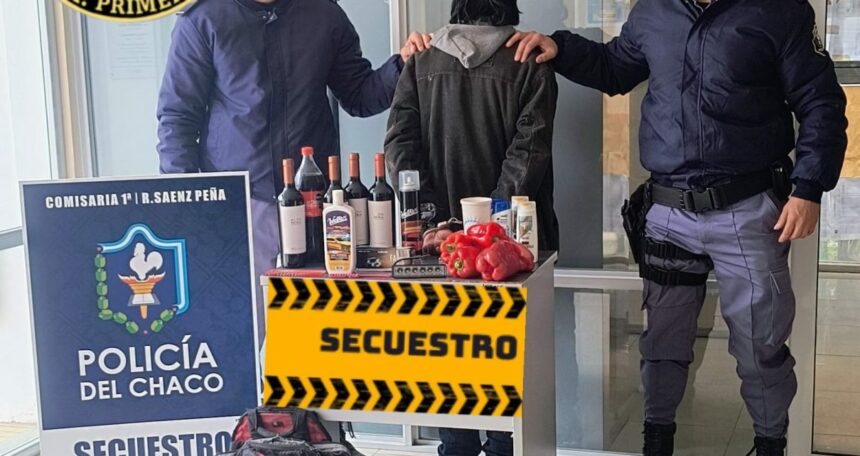 SÁENZ PEÑA: Hizo Un Tour De Compras Pero Sin Pagar, Fue Detenido