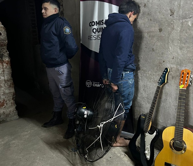 RESISTENCIA: Lo Detuvieron Con Dos Guitarras Y Dos Ventiladores Industriales