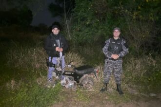 SÁENZ PEÑA: En Un Monte Hallaron Una Moto Sustraída Hace Unos Días