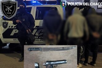 RESISTENCIA:  Tres Personas Demoradas Por Intimidar A Vecinos Con Un Machete Y Una Pistola De Aire Comprimido