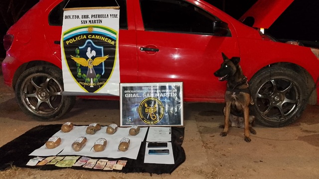 SAN MARTÍN: Fueron Detenidos Con Ocho Panes De Marihuana En Ruta 90