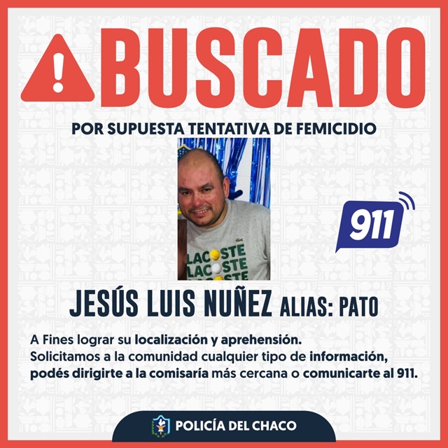 RESISTENCIA: Megaoperativo: Buscan Al Autor De Un Intento De Femicidio