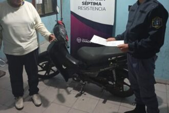 RESISTENCIA:   Robó Una Moto Estacionada Con La Llave Puesta, Pero La Abandonó Al Ver A La Policía