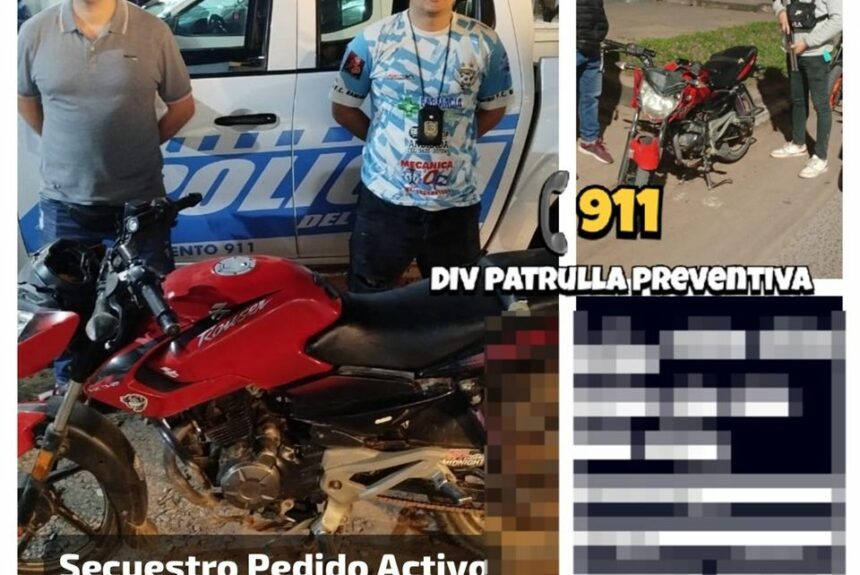 RESISTENCIA: Recuperan Una Moto Buscada Por Supuesto Robo