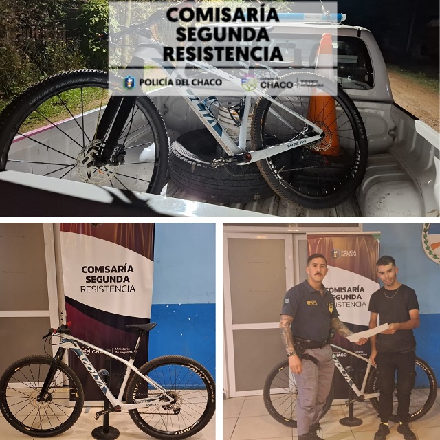 RESISTENCIA: Recuperan Una Bicicleta Sustraída En El Barrio La Liguria