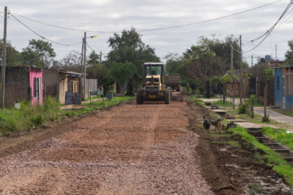 Sáenz Peña: Se realiza un operativo de enripiado en el barrio Milenium