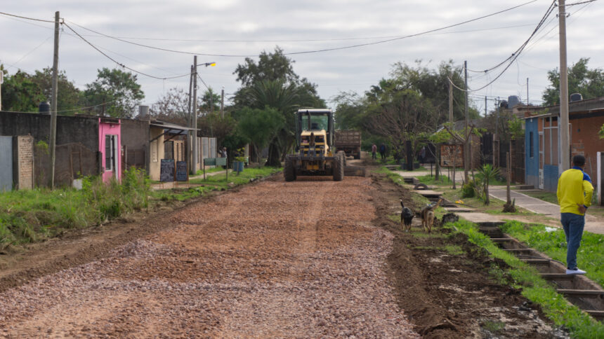 Sáenz Peña: Se realiza un operativo de enripiado en el barrio Milenium