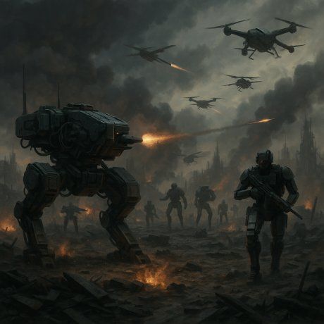 Así se vería una guerra sin humanos, según la Inteligencia Artificial