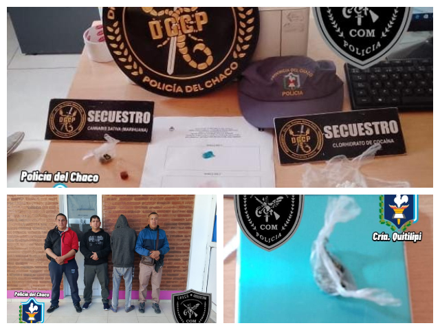 QUITILIPI: Un Hombre Fue Demorado Con Cocaína Y Marihuana En El Barrio Sol Naciente