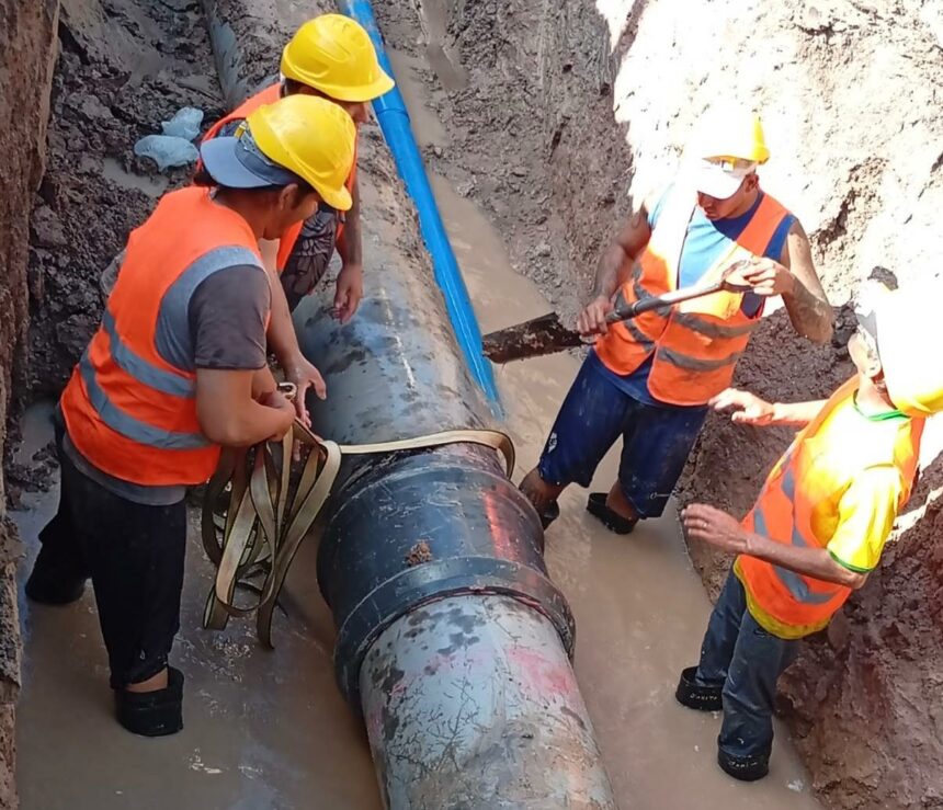Resistencia: Sameep Reparó El Acueducto Carpincho Macho Y Restableció El Servicio De Agua Potable