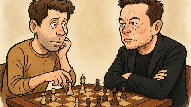 Sam Altman vs Elon Musk: ChatGPT venció a Grok en un torneo de ajedrez de Inteligencia Artificial