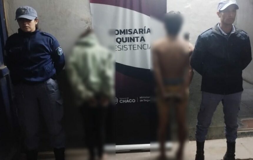 RESISTENCIA: Fueron Atrapados Mientras Huían Con Los Objetos Robados De Una Vivienda