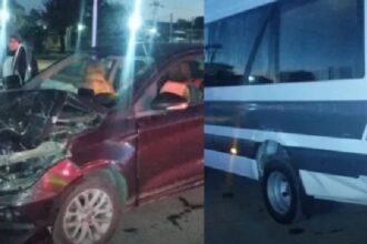 RESISTENCIA:   Accidente De Tránsito Involucró A Una Combi Del Servicio Penitenciario