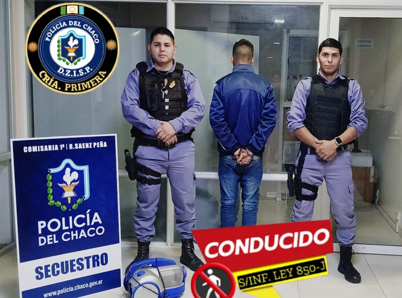 SÁENZ PEÑA: Demoran A Un Joven Con Una Aspiradora De Dudosa Procedencia