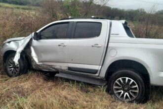 LA ESCONDIDA: Una Familia A Bordo De Una Camioneta Despistó En Ruta 9