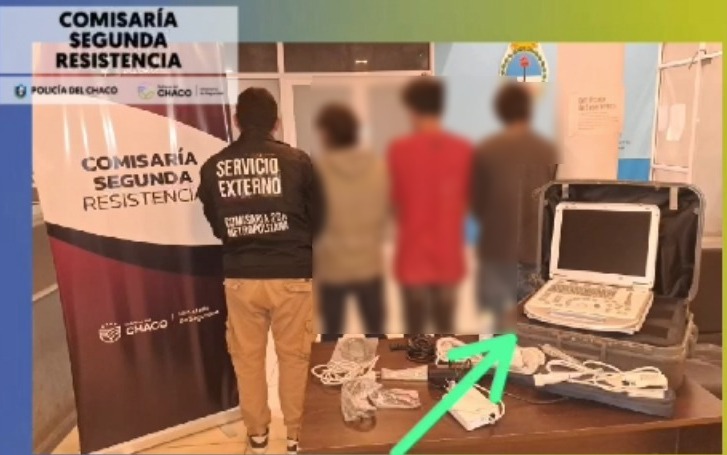 CHACO: Recuperan Ecógrafo Valuado En  Millones, Hay Personas Aprehendidas