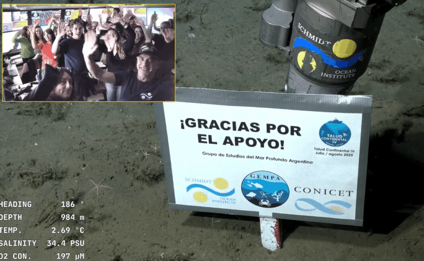 “Gracias por el apoyo”: los momentos más destacados de las expediciones submarinas del Conicet