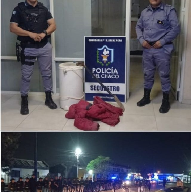 SAENZ PEÑA: Frustran Robo En El Barrio San Martín Y Secuestran Elementos Sustraídos