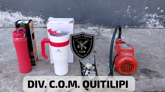 QUITILIPI: Los Detuvieron Con Varios Objetos Robados