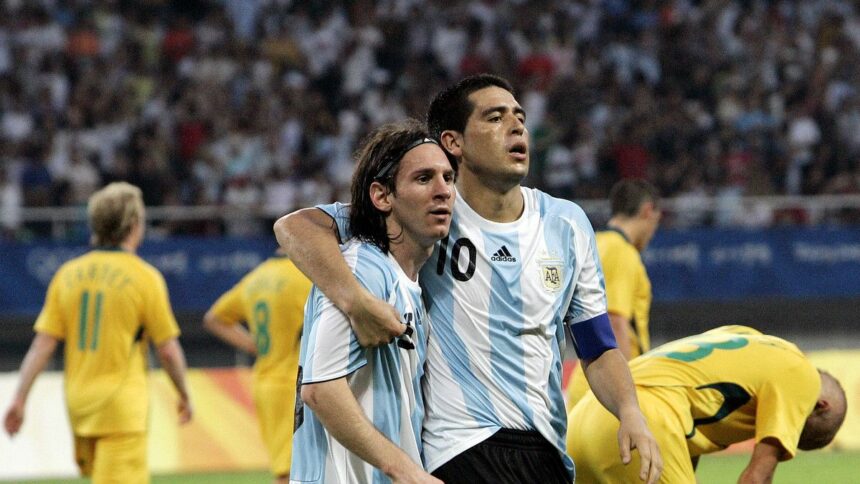 Con Lionel Messi y Juan Román Riquelme: a 17 años del último oro olímpico para el fútbol argentino