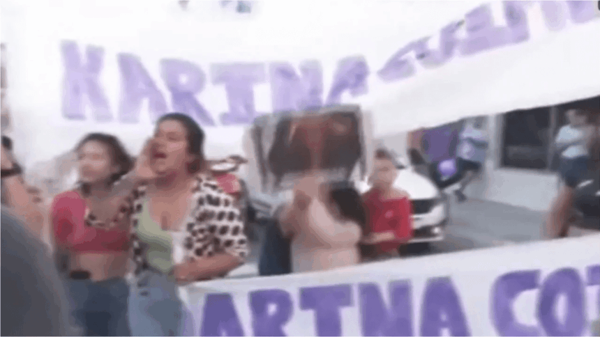 Videos: Karina Milei y Martin Menem debieron ser evacuados de un cierre de campaña en Corrientes