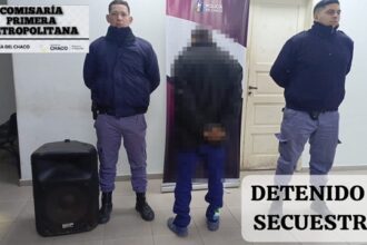 RESISTENCIA: Agentes Recuperan Un Parlante Robado Minutos Antes