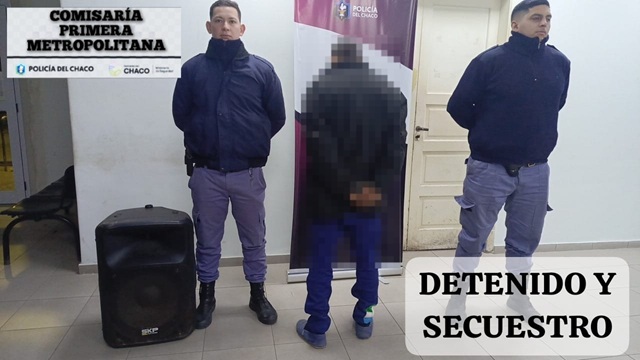 RESISTENCIA: Agentes Recuperan Un Parlante Robado Minutos Antes