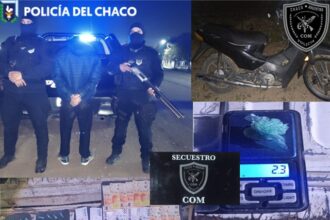 CHACO: Joven Fue Interceptado Con Cocaína Y Dinero A Bordo De Una Motocicleta