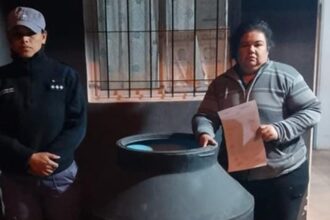 SÁENZ PEÑA:  Rápida Intervención Para Recuperar Y Restituir Un Tanque De Agua